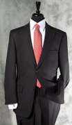 Formal Shadow Stripe Black Color Suit By Galante
