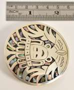Impressive Mexican Sterling Pendant or Brooch