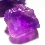 Collectors rich untreated 18.62ct uncut 3pc Amethyst set