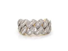Brand New 10kt Yellow Gold Diamond Band Ring
