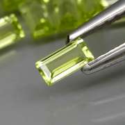 Real 6.06ct untreated apple green Peridot set