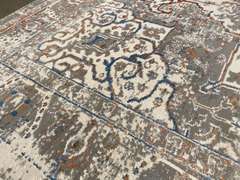 GORGEOUS VINTAGE REPRO DESIGN RUG 6x8