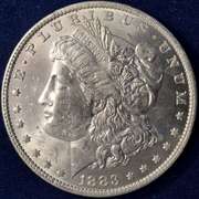 1883-O Morgan Silver Dollar, BU.