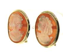 Favorite Yellow Gold Cameo Earrings