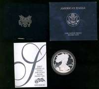 3 Different US Proof Silver Eagles: 2006, 2007, & 2008.