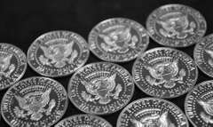 Roll Of 20 1964 Proof Kennedy Half Dollars Accented Hair.
