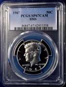 1967 Proof Kennedy Half Dollar PCGS SP67CAM SMS