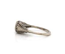 Vintage Style White Gold Diamond Ring