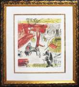 Extremely Rare Signed  MARC CHAGALL LITHOGRAPH FROM A RARE EDITION   CHAGALL (AFTER) LA REVOLUTION