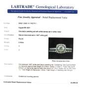 Incredible White Gold Round Brilliant Cut Diamond Wedding Set