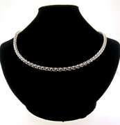 Mesmerizing Sterling Silver Wheat Chain Necklace