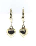 Sterling Silver Heart Drop Earrings