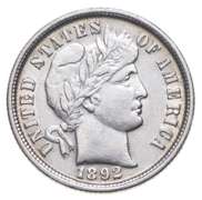 1892 Barber Dime
