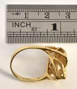 Fascinating Reflective 14k Gold Ring