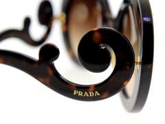 Prada Brown Round Sunglasses