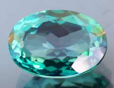Glittering 7.48ct brilliant green Mystic Topaz