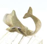 Sterling Silver Dolphin Ring
