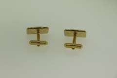 Gold Plated Mother Of Pearl Cufflinks