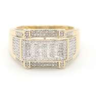 Graceful Yellow Gold Diamond Ring