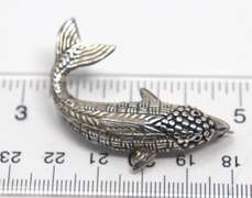 Sterling Silver Fish Brooch