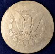 1891-CC Morgan Silver Dollar, Circulated.