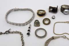 Group Lot of Mixed Sterling Silver Jewelry