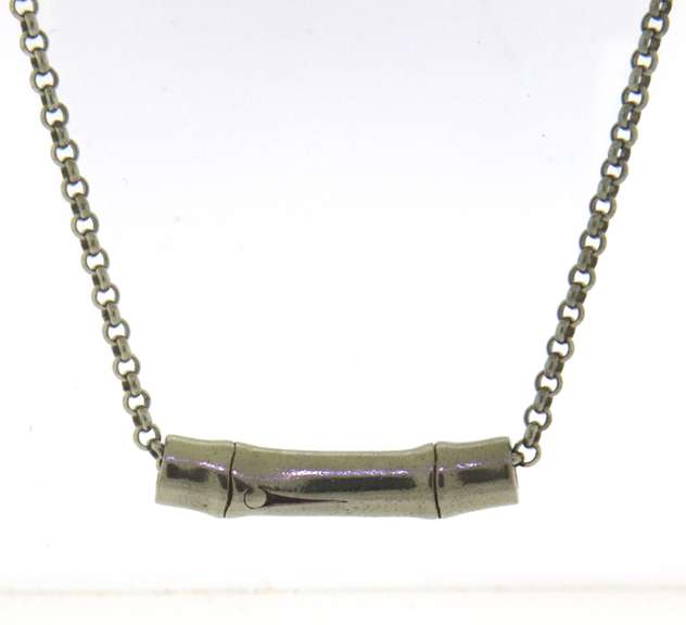 John Hardy Bamboo Slider Pendant on Chain