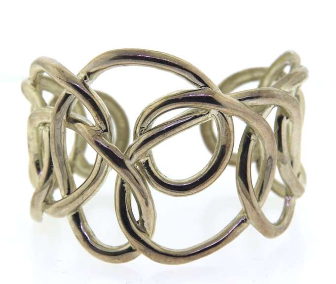 Vintage Sterling Silver Cuff Bangle