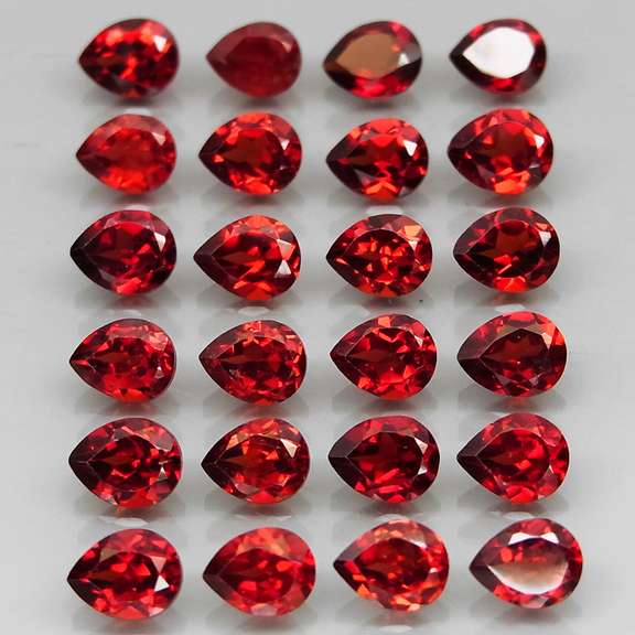 Incredible 10.04ct open color matched Garnet set