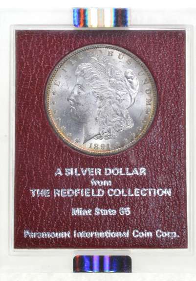 MS62 1891-S Morgan Silver Dollar - Redfield Hoard - Graded NGC