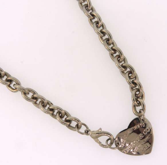 Sterling silver Tiffany & Co cable chain necklace