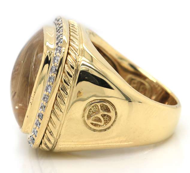 David Yurman Quartz and Diamond Albion Ring