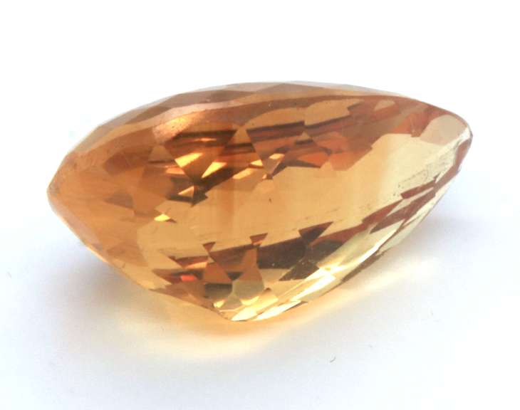 Exceptional 26.83ct Pear Cut Citrine Gemstone