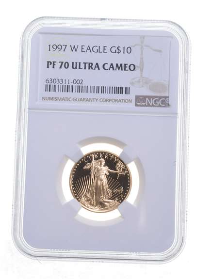 PF70 UCAM 1997-W $10 American Gold Eagle - Graded NGC