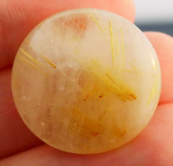 Large 43.07ct Titanium Rutilated Quartz