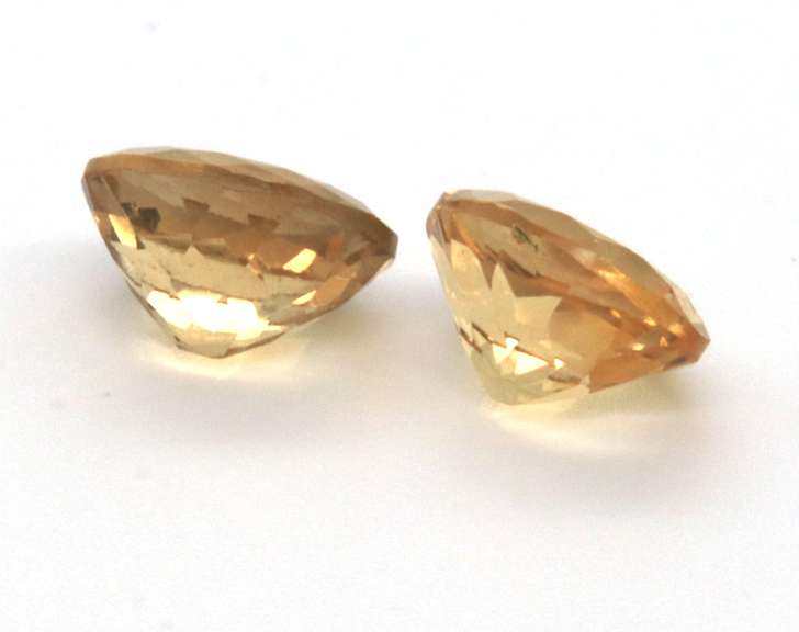 Good Looking Pair of Oval Cut Citrine Gemstones, 6.70ct