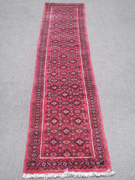 Semi Antique Persian Sarouk Runner 2.4x9.7