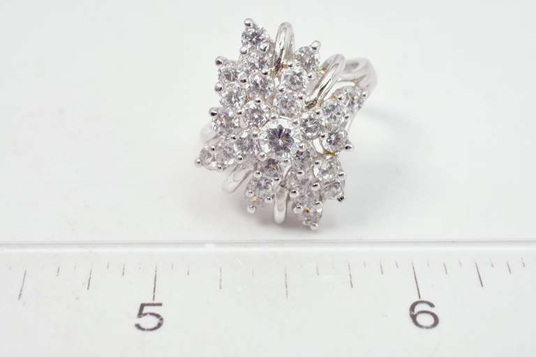Amazing CZ Sterling Silver Ring