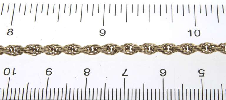 Popular Yellow Gold Rope Chain Neclace