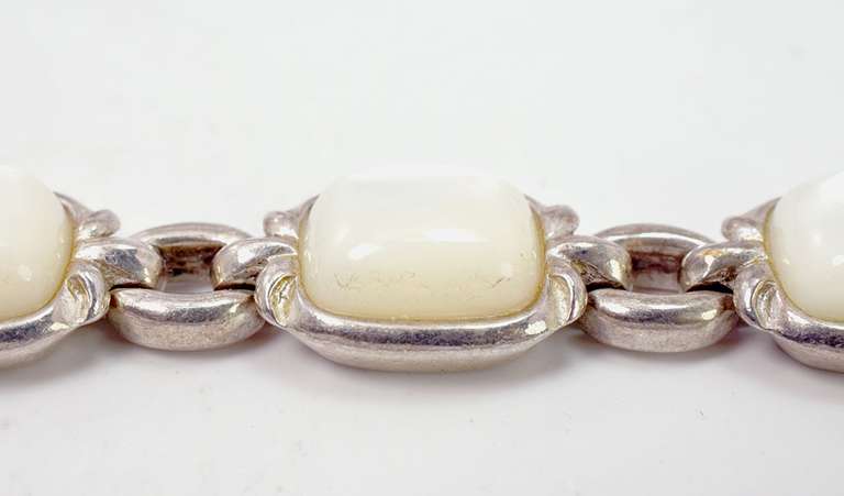 Mother of Pearl Silver Bracelet
