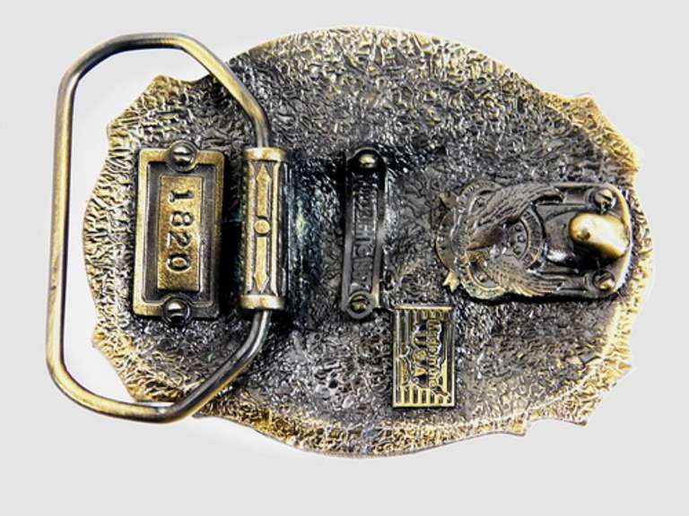 Enameled Bass Fishing Belt Buckle