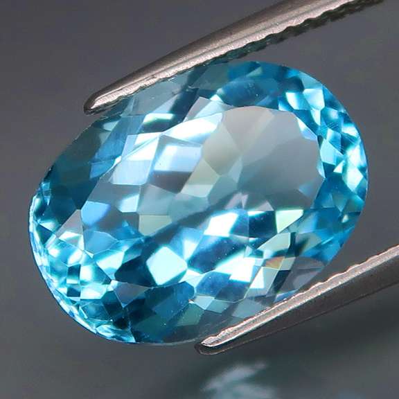 High fire 7.94ct VS Swiss blue Topaz