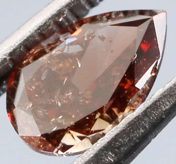Unique .25ct pear cut chocolate Diamond