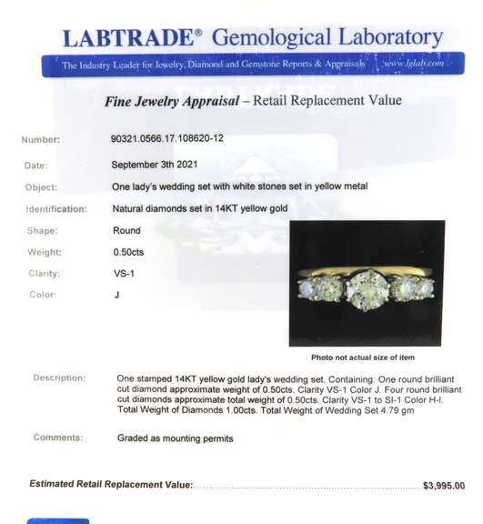 Dazzling Yellow Gold 1cts Diamond Wrap Wedding Set