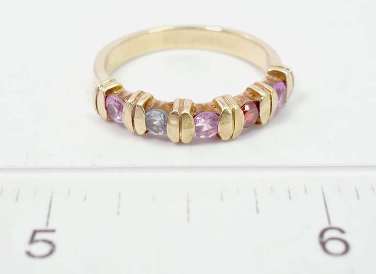 Dazzling Multi-Gemstone Ring in Yellow Gold