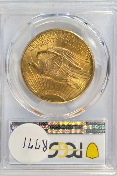 Super Nearly Gem BU 1928 St. Gaudens $20 Gold. PCGS MS64