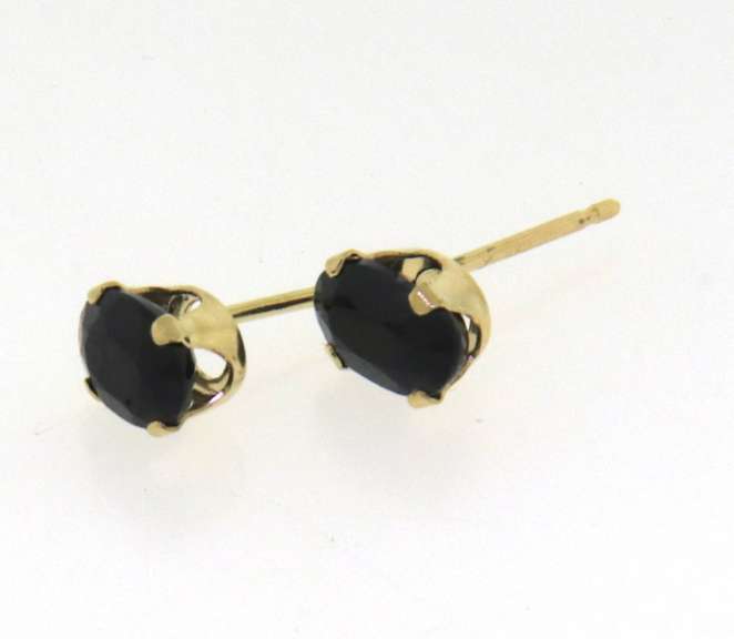 Nice Oval Blue Sapphire Stud Earrings