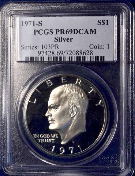 1971-S PCGS PR69DCAM Silver.