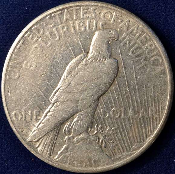 1934-S Peace Silver Dollar, Circulated.