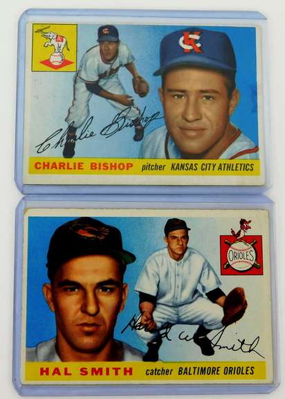 2 Topps 1955 Baseball Cards